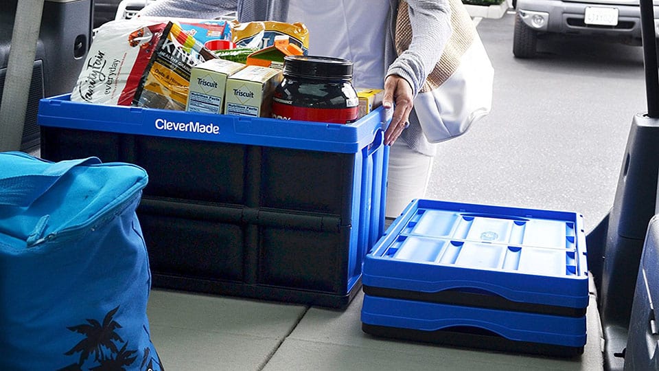 CleverCrates: Collapsible Plastic Storage Bin