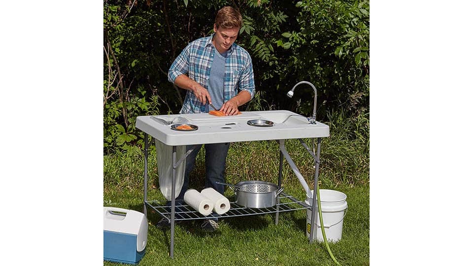Deluxe Camp Table with Flexible Faucet