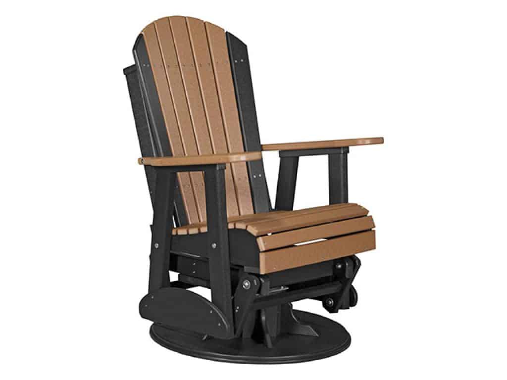 Furniture Barn USA Outdoor Adirondack Swivel Glider Chair