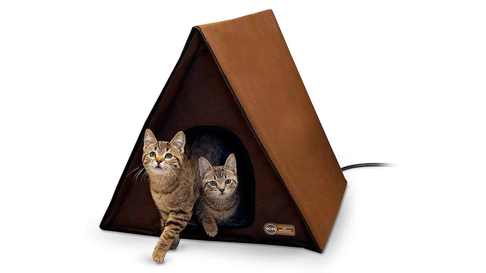 Outdoor Two-Story Kitty House With Dining Room - (Heated & Unheated) - K&H Pet Products 6 thumbnail image