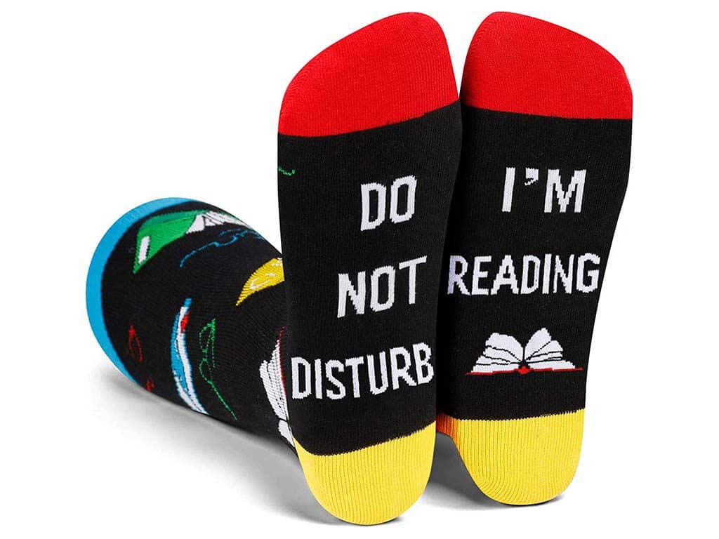 Do Not Disturb I'm Reading Socks