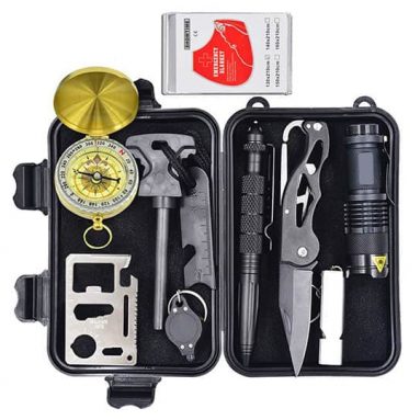 10-in-1 Emergency Survival Gear Kit