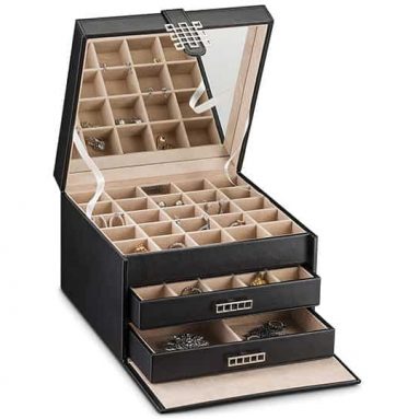 54 Slots Earring Box with Drawer