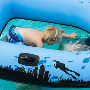 Clear Bottom Inflatable Raft