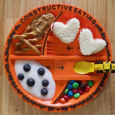 Construction Plate and Utensils