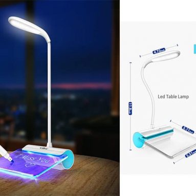 Desk Lamp with Message Board