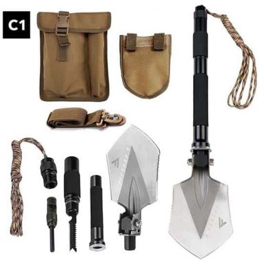 FiveJoy C1 Military Folding Shovel Multitool
