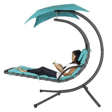 Hanging Chaise Lounge Chair Arc Stand