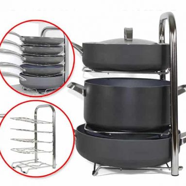 Height Adjustable Pot & Pan Rack