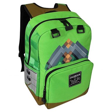 Minecraft Pickaxe Adventure Kids Backpack