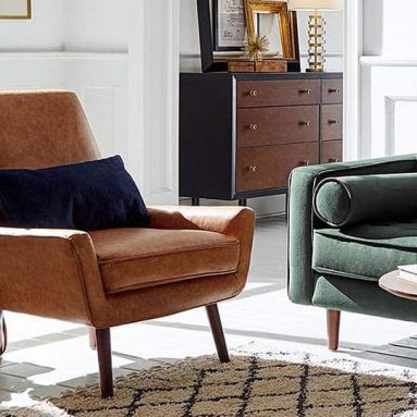 Rivet Jamie Low Arm Accent Chair