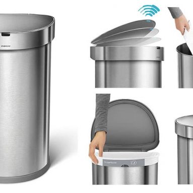 simplehuman Semi-Round Sensor Trash Can